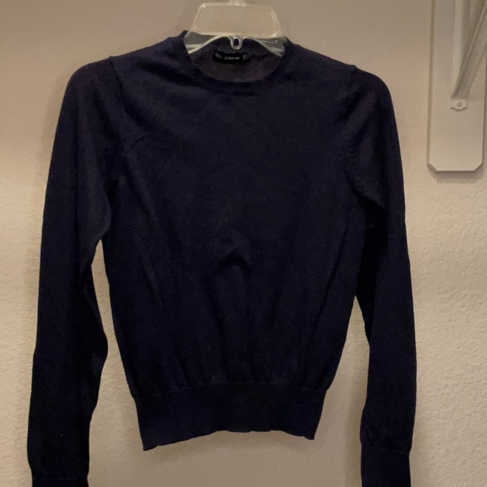 Navy Sweater Zara